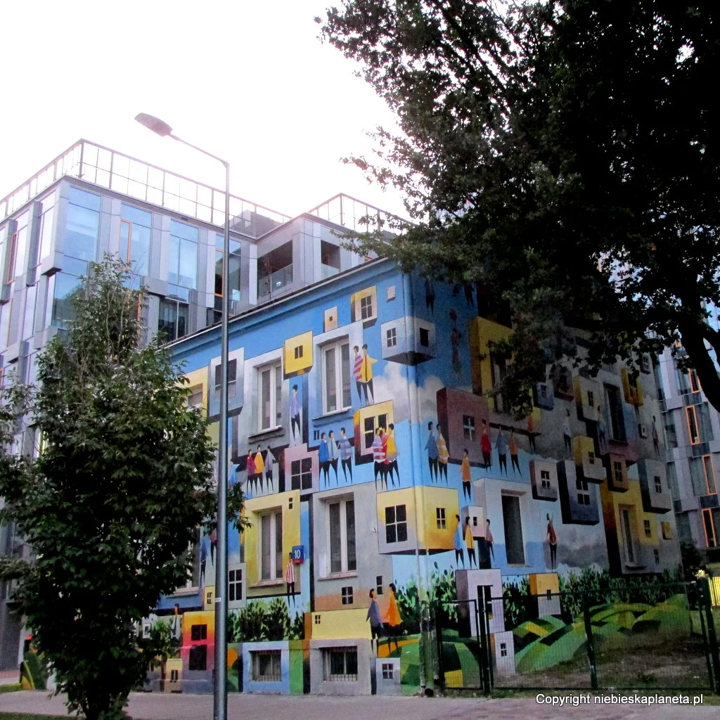 Ekologiczny mural na warszawskiej Woli