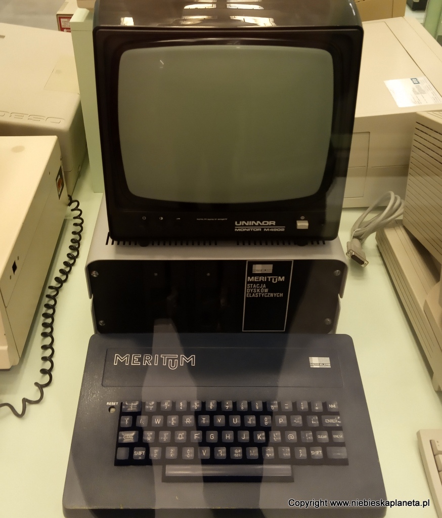 Polski komputer Meritum z lat 80-tych.