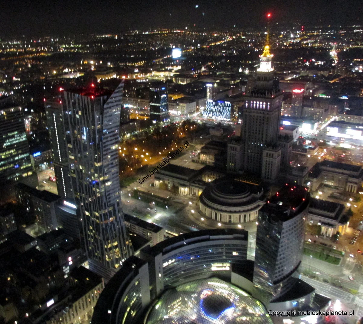 Widok z tarasu widokowego Varso Tower