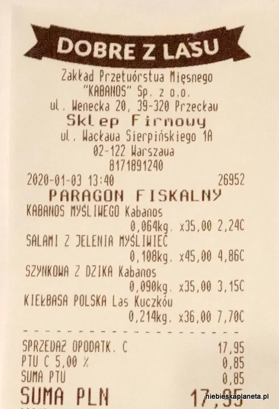 Dobre z lasu ceny 2020 r.